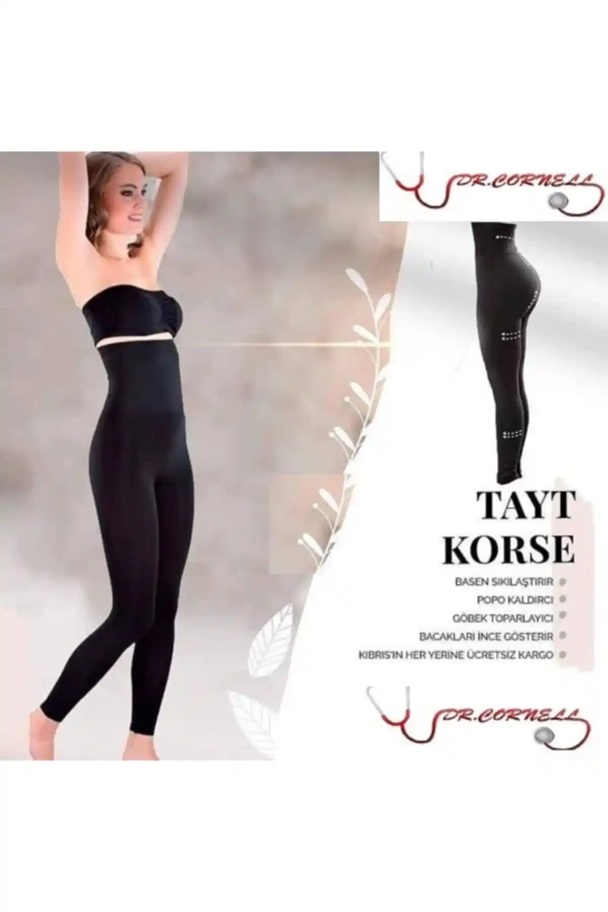 Dr. Cornell Kadın Yüksek Bel Tayt Korse ile Günlük Konfor ve Şıklık Sağlayın