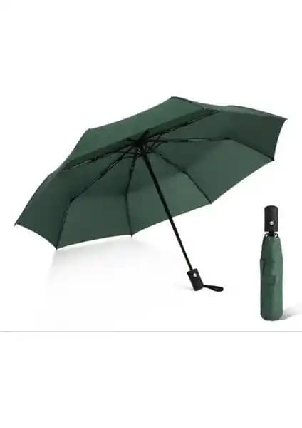 Eleven Markets Yeşil Otomatik Şemsiye: Şıklık ve İşlevselliğin Modern Buluşması