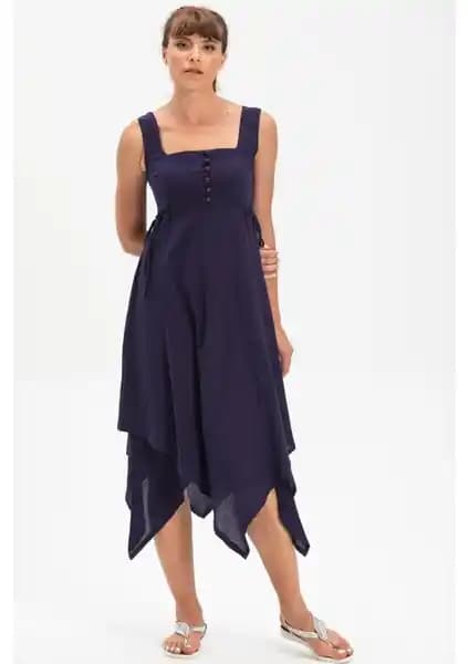 Eliş Şile Bezi Kolsuz Yazlık Elbise: Doğal Kumaş ve Şık Tasarım ile Yazın Favorisi