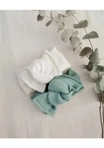 Emel Mabel Kız Çocuk ve Bebekler İçin Ribana Bandana Seti Şık ve Konforlu Tasarım