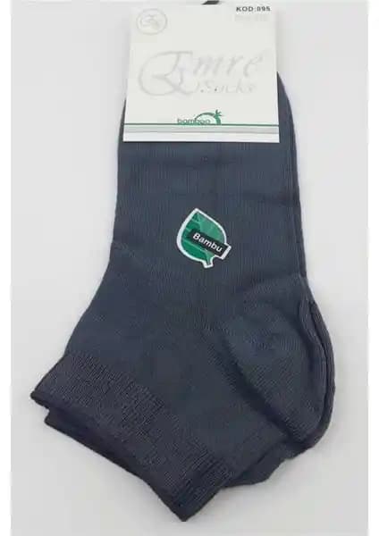 Emre 12 Çift Bambu Erkek Kısa Patik Çorapları Doğal ve Sağlıklı Günlük Kullanım İçin