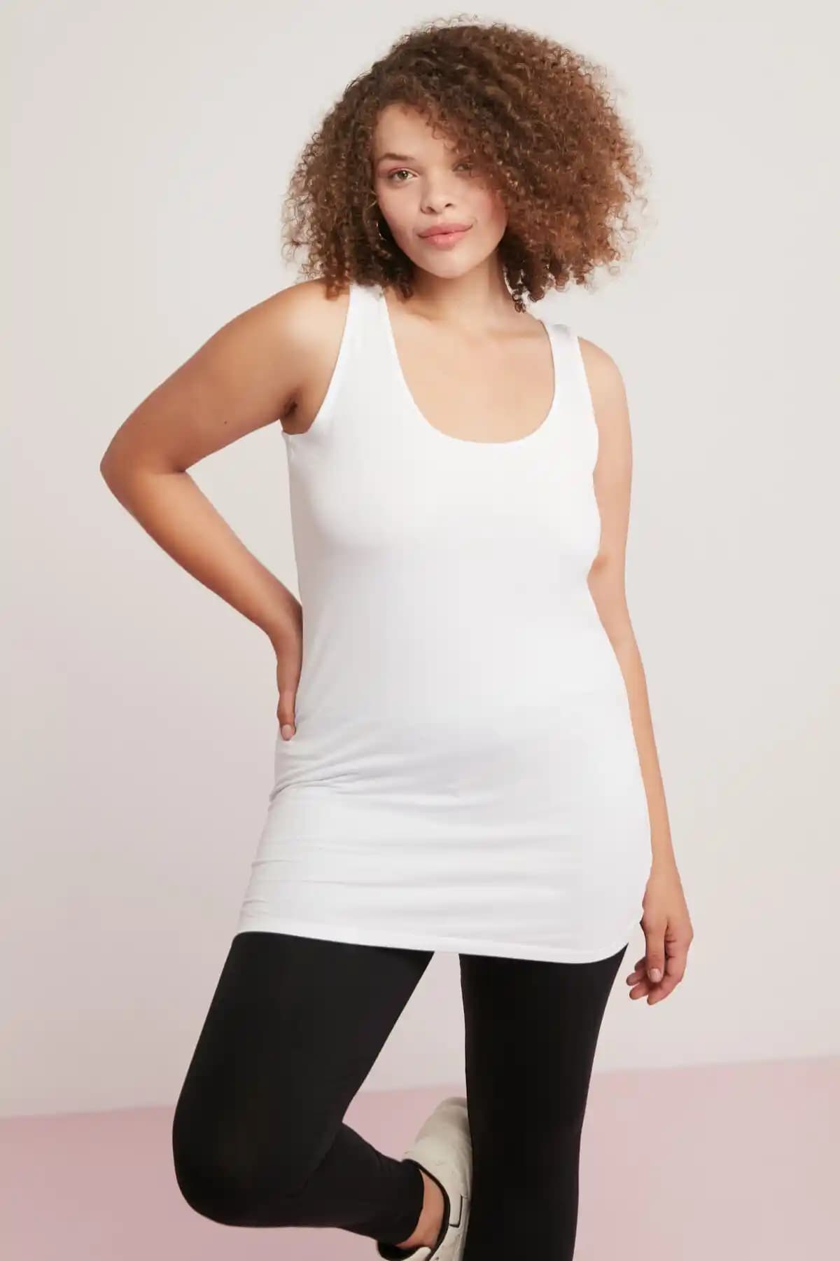 ETHIQUET Veronıca Kadın Pamuklu Body Büyük Beden ve Günlük Kullanım İçin Uygun