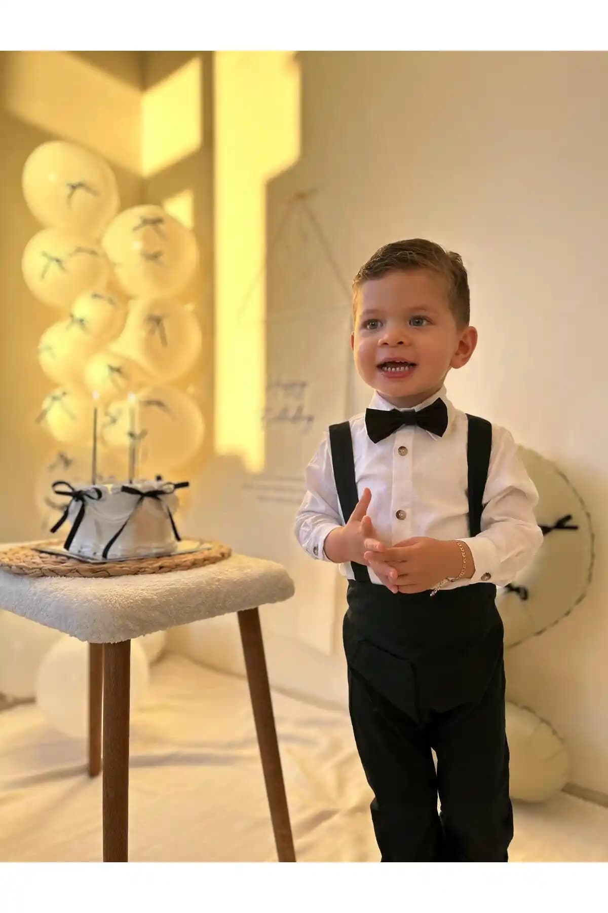 Favorimkids Siyah Pamuklu Harem Salopet ve Klasik Uzun Kollu Gömlek Takımı İncelemesi