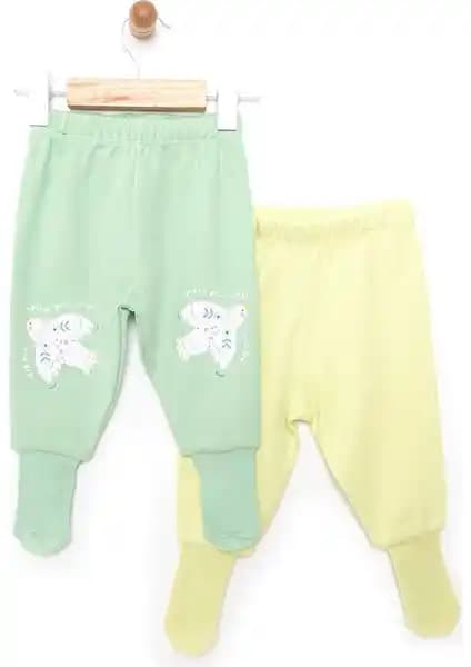 HelloBaby 2'li Çoraplı Pantolon Kız Bebekler İçin Rahat ve Şık Günlük Giyim Seçeneği