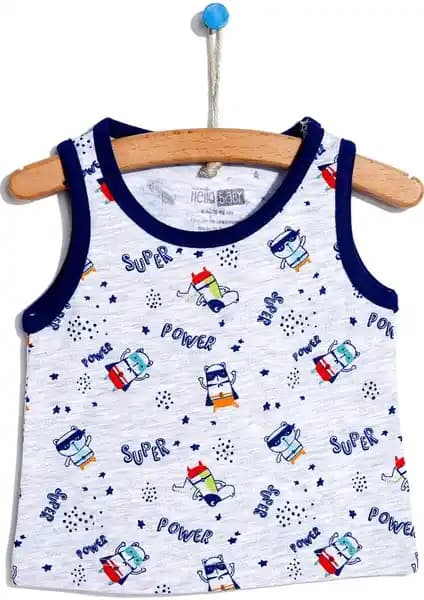 HelloBaby Erkek Bebek Atlet Tişörtü Konfor ve Şıklık Sunan Türk Üretimi Tasarım