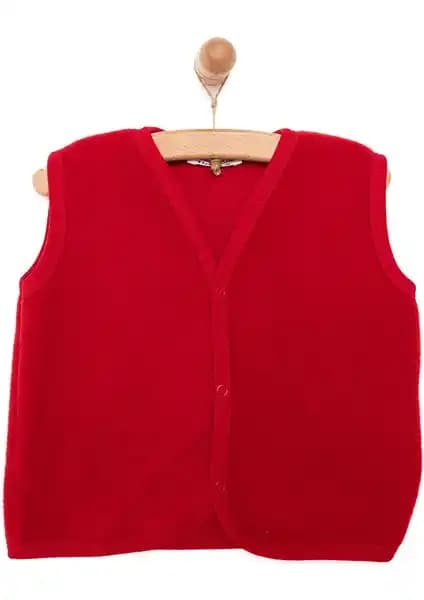 HelloBaby Kız Bebek Basic Yelek Polar Gül Kurusu - Rahat ve Şık Günlük Bebek Yeleği