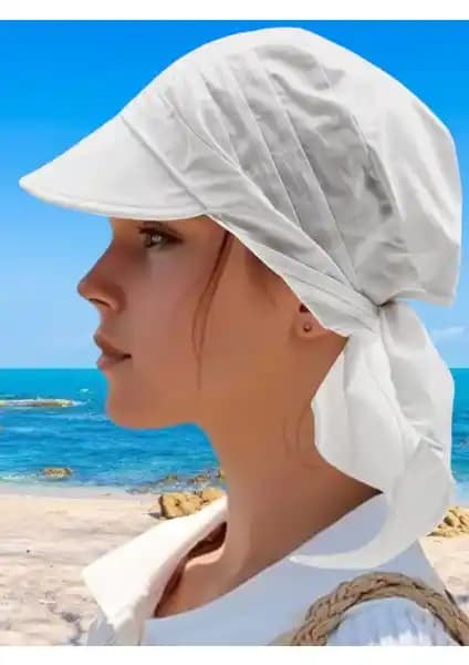 Kadınlar İçin Hafif ve Şık Safari Tarzı Güneş Koruyucu Bandana Şapkası