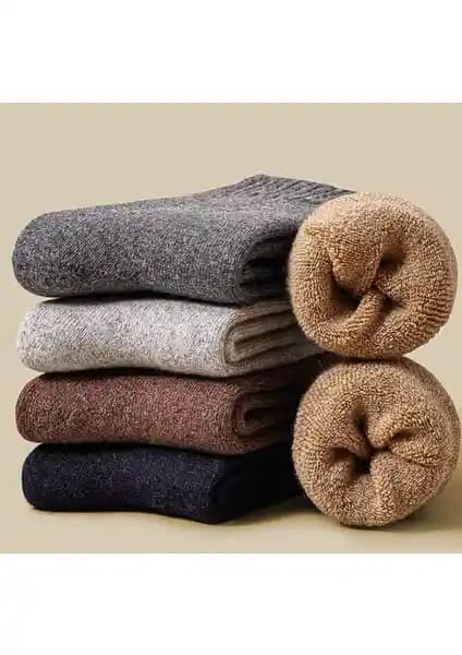 Karayel Unisex Kışlık Havlu Çoraplar Sıcacık ve Dayanıklı Tasarımıyla Öne Çıkar