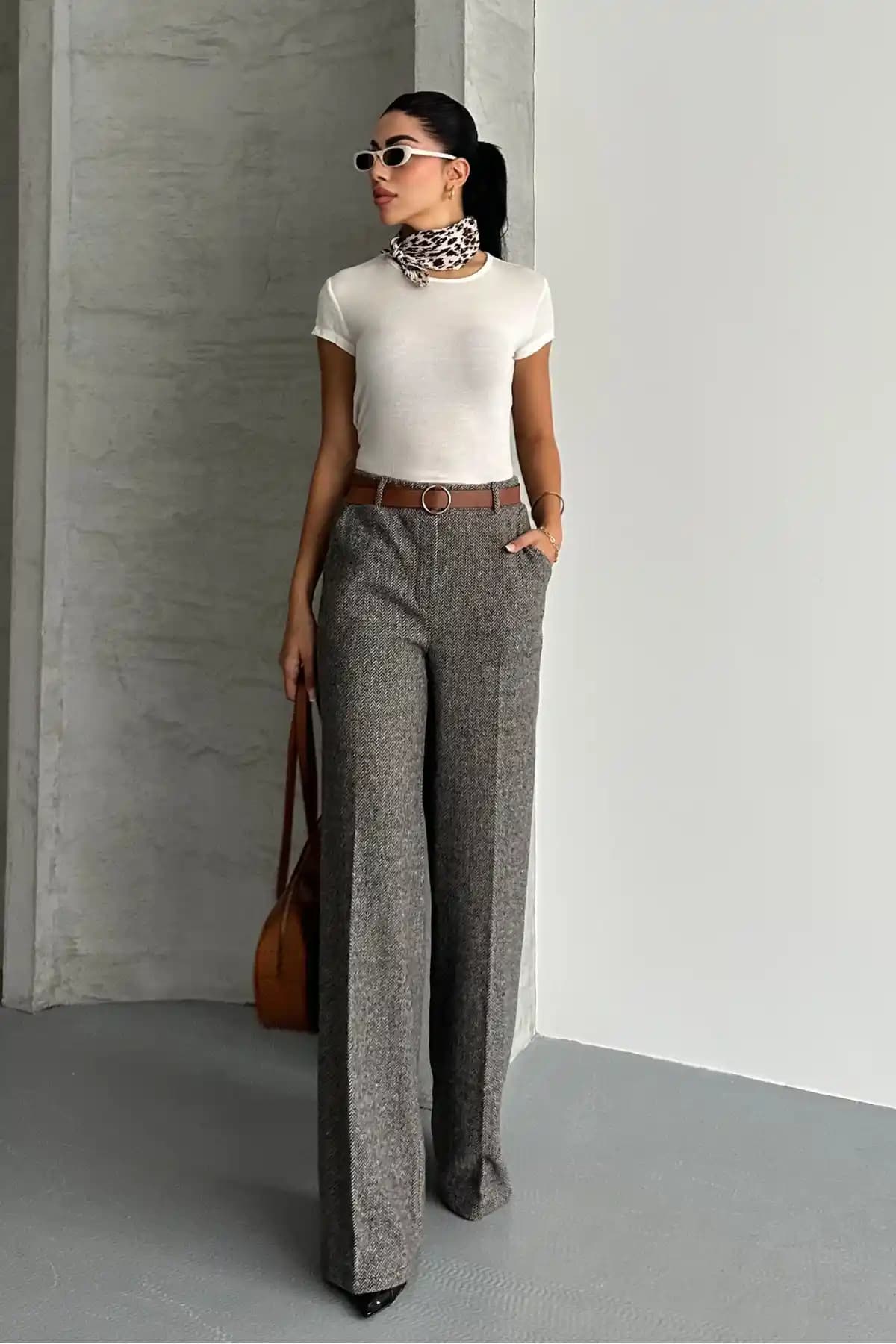 Macharel Jeans Kadın Desenli Bol Paça Cepli Kemerli Palazzo Pantolon İnceleme ve Kullanım Önerileri