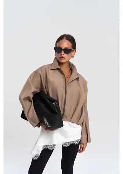 Mai Astrid Mevsimlik Vizon Kısa Bomber Ceket Şıklık ve Fonksiyonelliğin Birleşimi