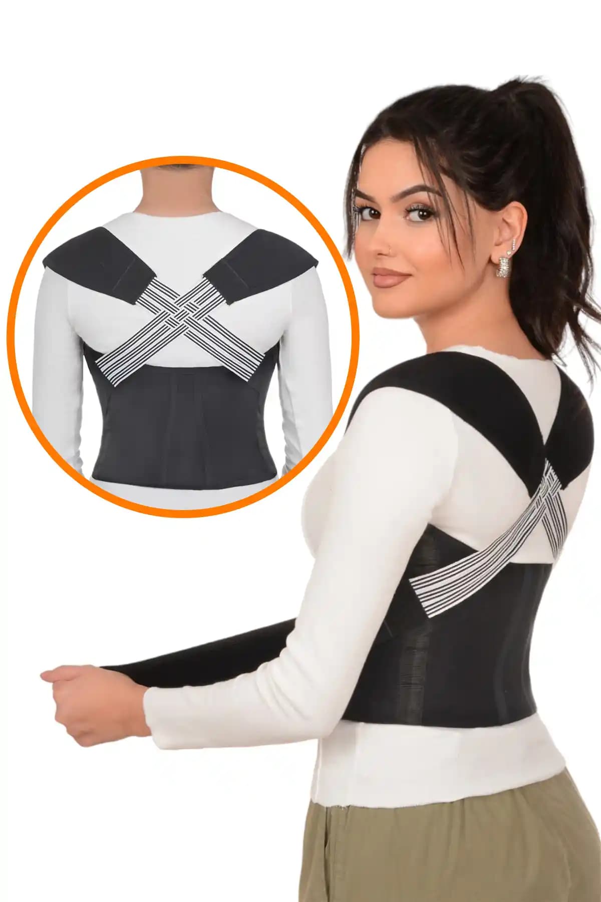 Minufco Ayarlanabilir Kadın Erkek Bel Korsesi Duruş ve Bel Ağrısı Destekleyici Ürün