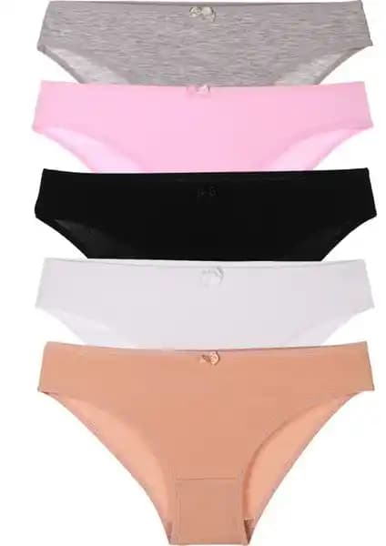 Nicoletta Mıxcolor Kadın Külot 5'li Paket Konfor ve Renk Seçenekleriyle Günlük Kullanım İçin