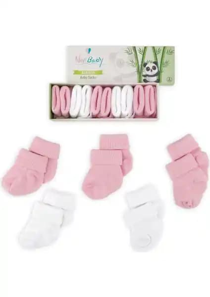 Novibaby 5'li Bambu Yenidoğan Bebek Çorapları: Doğal ve Konforlu Bebek Giyim Ürünü