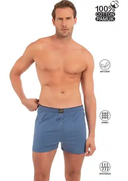 Özkan 0041 Erkek %100 Pamuklu Şardonlu Boxer: Konfor ve Kalitenin Buluşması