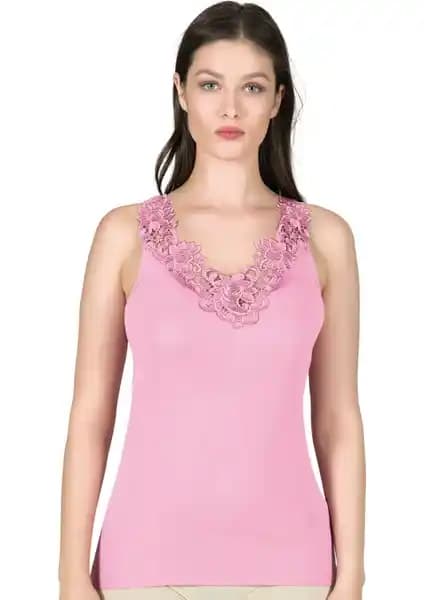 Özkan Underwear 2001 Kadın Pamuklu Ribana Dantelli Güpürlü Manolya Atlet Özellikleri ve Kullanım Alanları