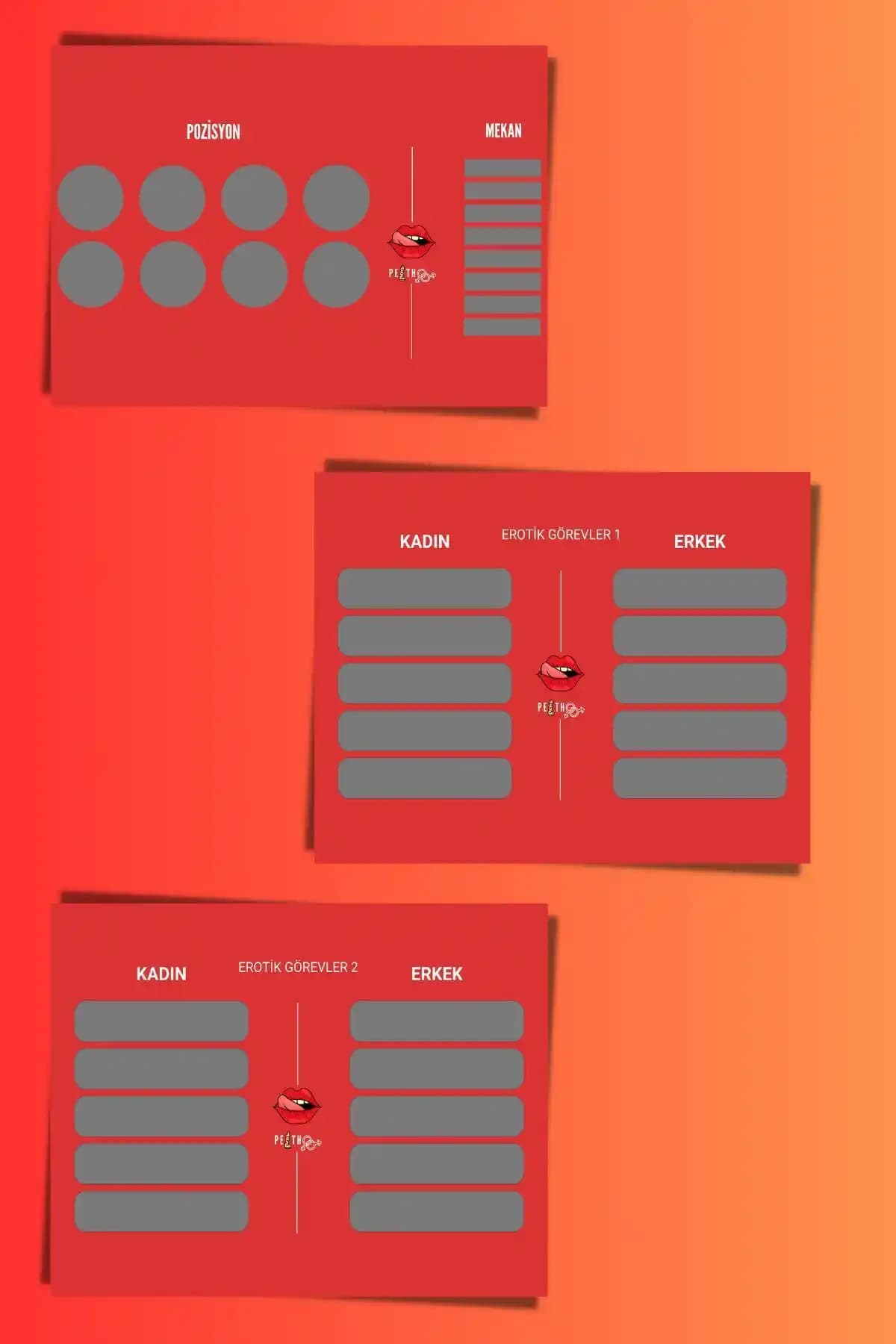 Peitho Kazı Seviş Kartı: Yetişkinler İçin Yeni Erotizm Deneyimi ve Farklı Pozisyonlar