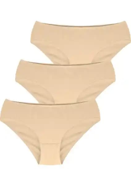 Penti Cover 3'lü Pamuklu Ten Rengi Slip Külot Kadınlar İçin Konfor ve Şıklık Sunar