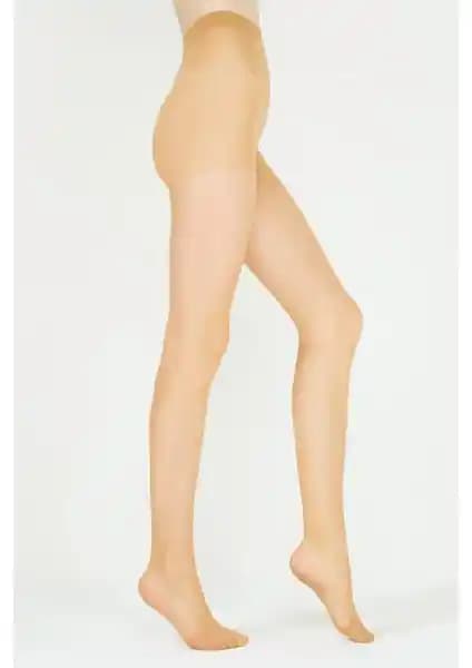 Penti Ten Rengi Parlak Fit 15 Denye Dayanıklı Burnu Kadın Külotlu Çorapları