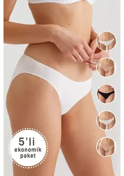 Pierre Cardin 2050 Günlük Kadın Külot 5'li Paket Konfor ve Şıklık Sunar