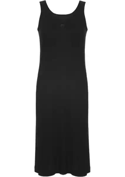 Ritnice Kadın Pamuklu Siyah Uzun İç Elbise: Şıklık ve Konforun Birleşimi