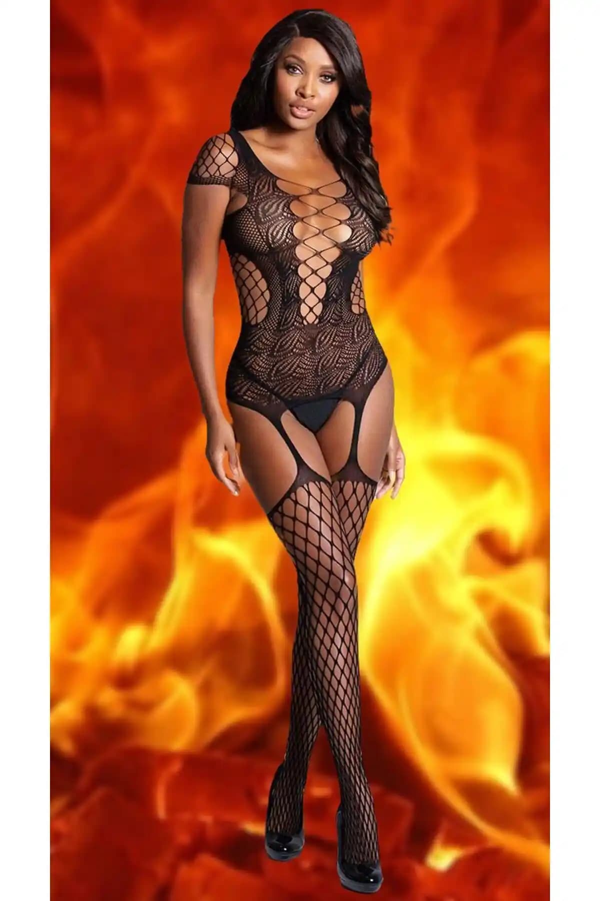 Secret Night Fantezi Vücut Çorabı: Şıklık ve Konfor Sunan Unisex Tasarım