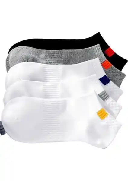 Sockshion Unisex Kare Desenli Spor Patik Çorapları Yumuşak ve Şık Tasarım ile Günlük Kullanım İçin Uygun