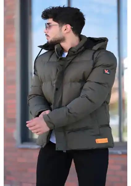 Stil Kombin Çıkarılabilir Kapşonlu Erkek Şişme Mont İnceleme ve Detaylar
