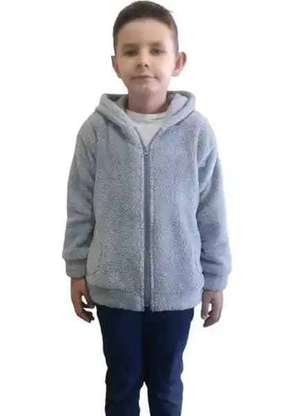 Sweet's Collection Unisex Genç Çocuk Welsoft Peluş Ceket Konfor ve Şıklık Bir Arada