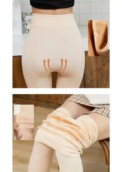 Sweet Sauna Peluşlu Bacak ve Basen Toparlayıcı Kışlık Korse ve Tayt