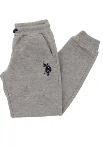 U.S. Polo Assn. Erkek Çocuk Gri Melanj Eşofman Altı: Rahat ve Şık Günlük Spor Kıyafeti