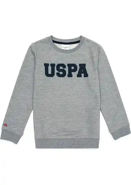 U.S. Polo Assn. Erkek Çocuk Gri Melanj Sweatshirt: Şık ve Rahat Günlük Giyim Seçeneği