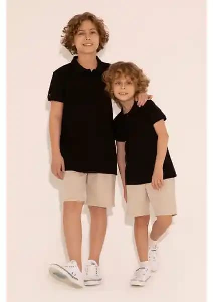 U.S. Polo Assn. Erkek Çocuk Siyah Polo Yaka Tişört: Şıklık ve Konforun Bir Arada Olduğu Günlük Giyim Seçeneği