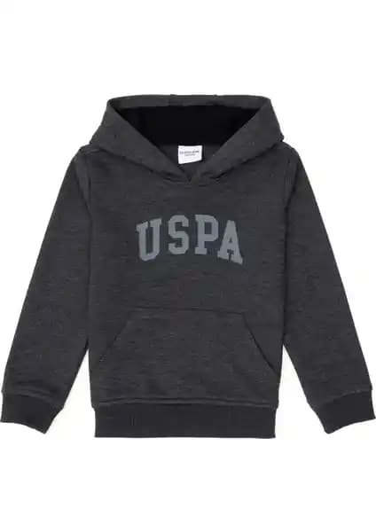 U.S. Polo Assn. Erkek Çocuk Siyah Sweatshirt Günlük ve Spor Kullanımına Uygun