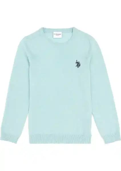 U.S. Polo Assn. Kız Çocuk Su Yeşili Bisiklet Yaka Basic Kazak Özellikleri ve Bakımı