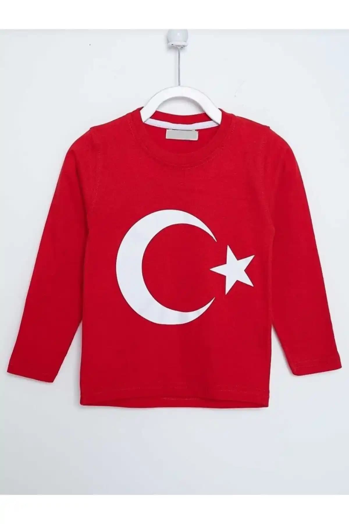 Unisex Atatürk ve Türk Bayraklı 23 Nisan ve 10 Kasım Gösteri T-shirtleri