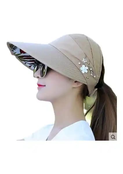 Yongtai Dlloer UV Koruma Katlanabilir Güneş Şapkası Kadınlar İçin Şık ve Pratik Koruyucu Aksesuar