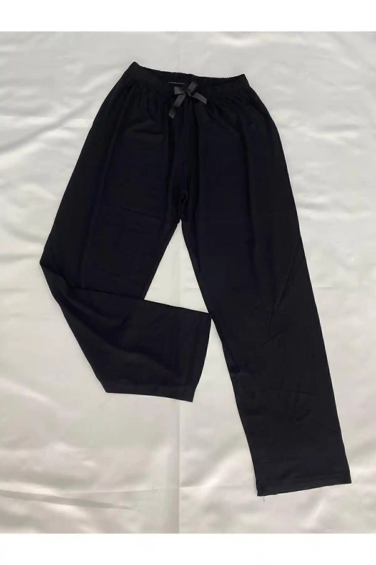 ZAGE GİYİM Siyah Pijama Altı: Rahat ve Şık Tasarımıyla Günlük Kullanım İçin Uygun