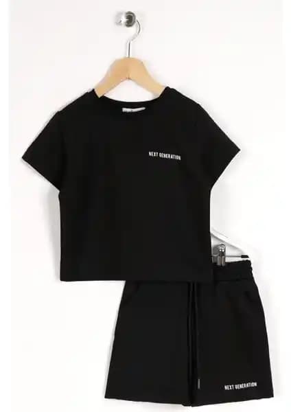 Zepkids Erkek Çocuk Next Generation Baskılı Şortlu Takım Modern ve Rahat Yaz Giyim Seçeneği