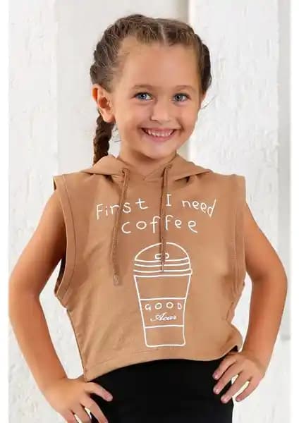 Zepkids Kız Çocuk First I Need Coffee Baskılı Kolsuz Kapüşonlu Sweatshirt İnceleme ve Kullanım Tavsiyeleri
