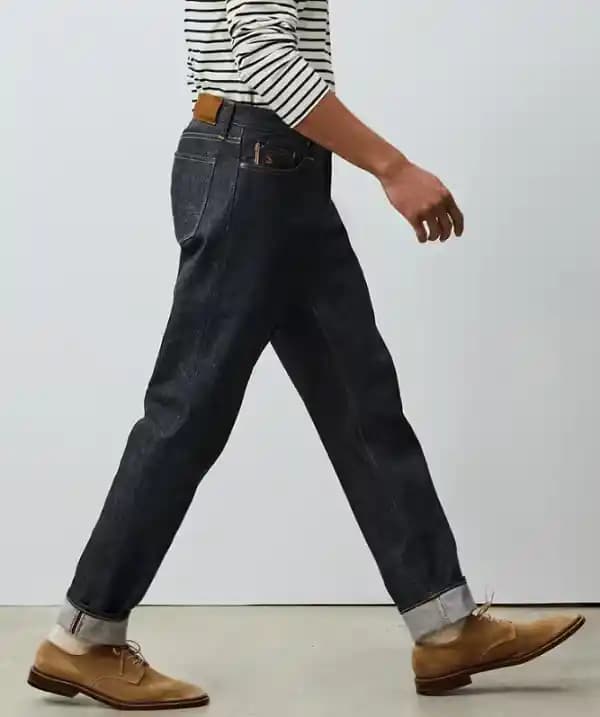 Raw Denim: Pantolon Yükseliği, Solma Özellikleri, Çekme Oranları ve Ayakkabı Önerileri