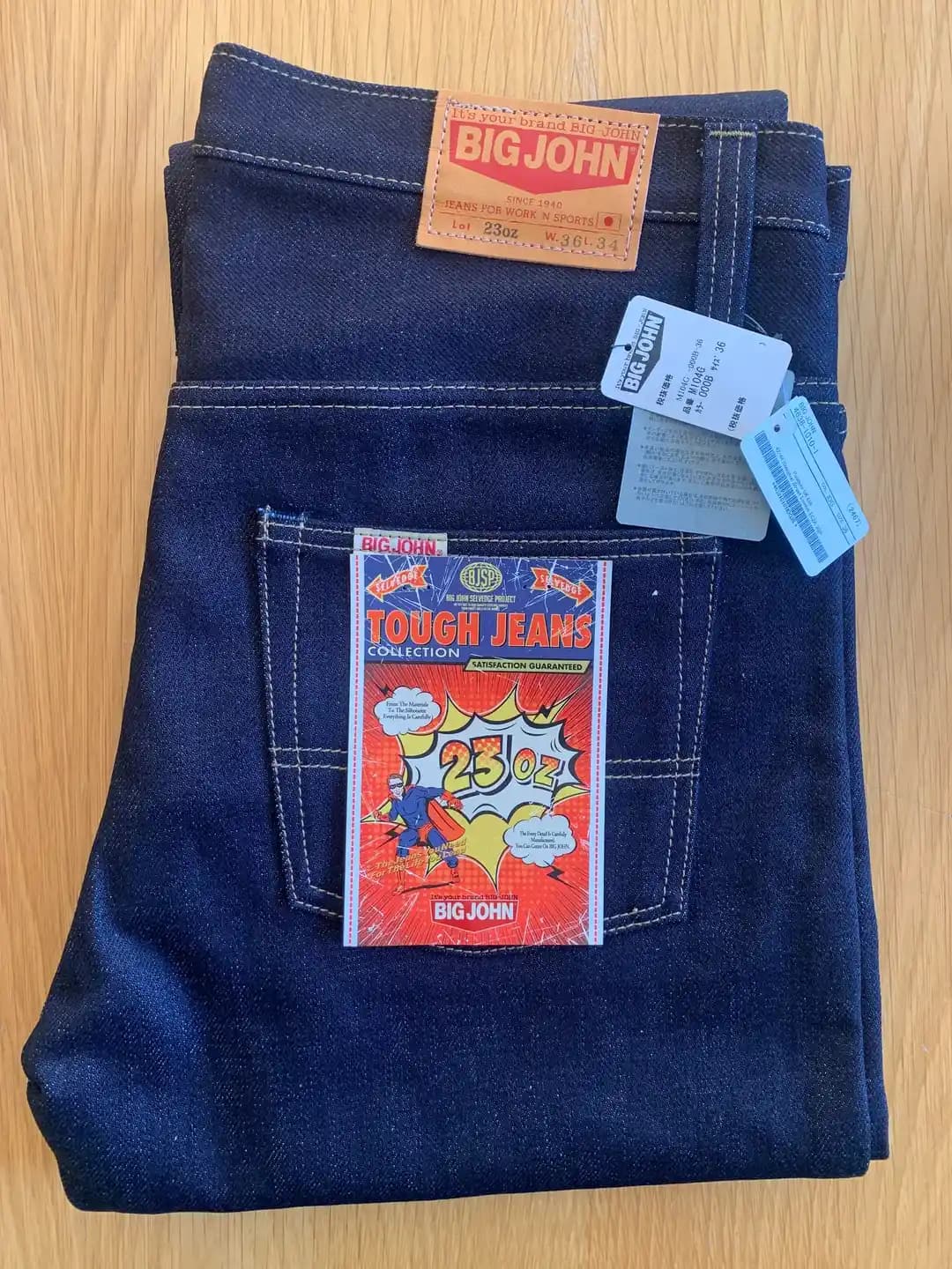 Big John M104G 23oz Raw Denim: Dayanıklılık ve Estetik Yaşlanma Süreci