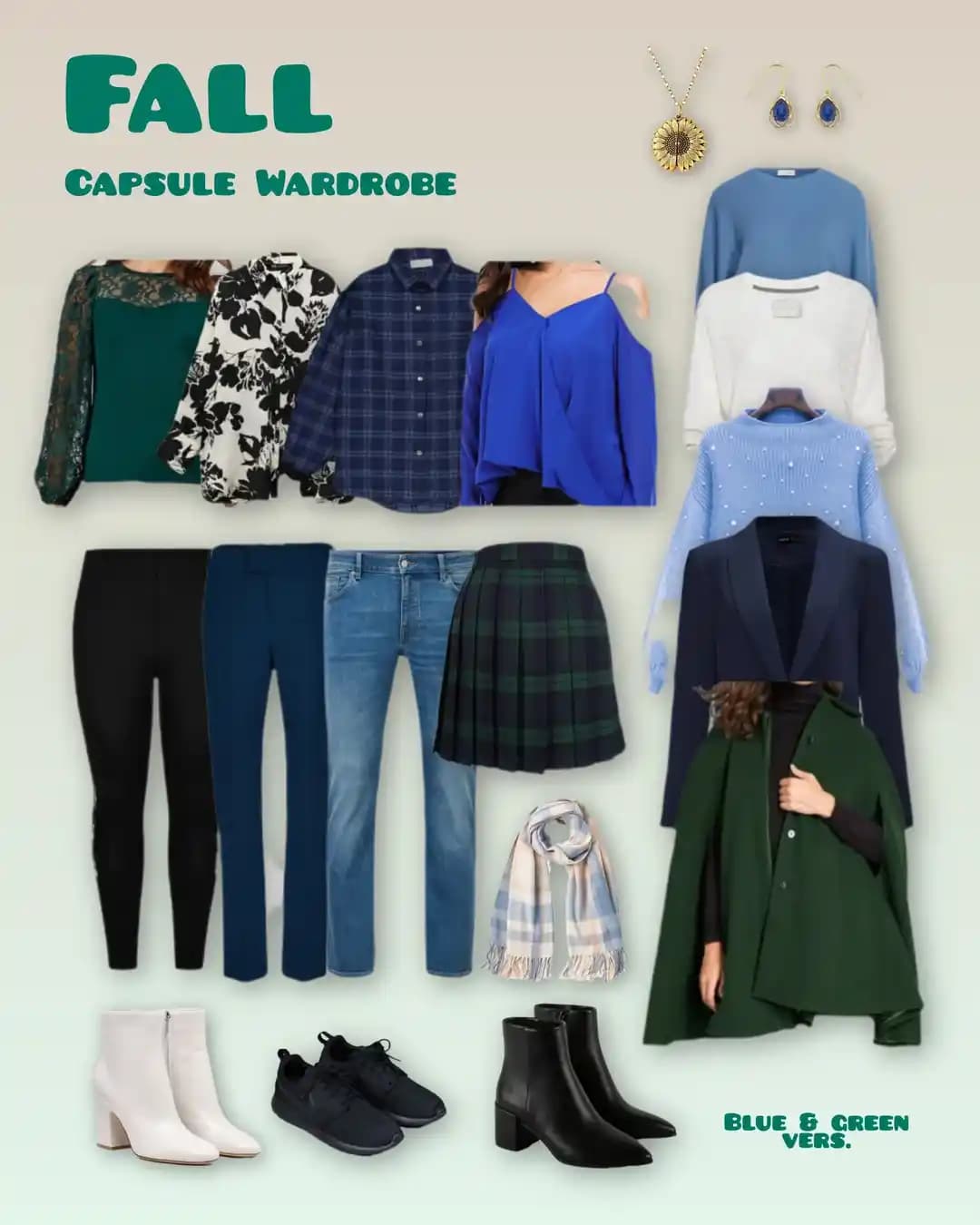 Sonbahar İçin İşe Uygun ve Rahat İki Renk Paletli 36 Parçalık Kapsül Gardırop