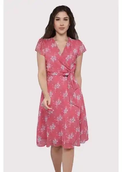 Apsen Kadın Şifon Elbiseleri Karşılaştırması Yavru Ağzı ve Saks Renkleriyle Şıklık