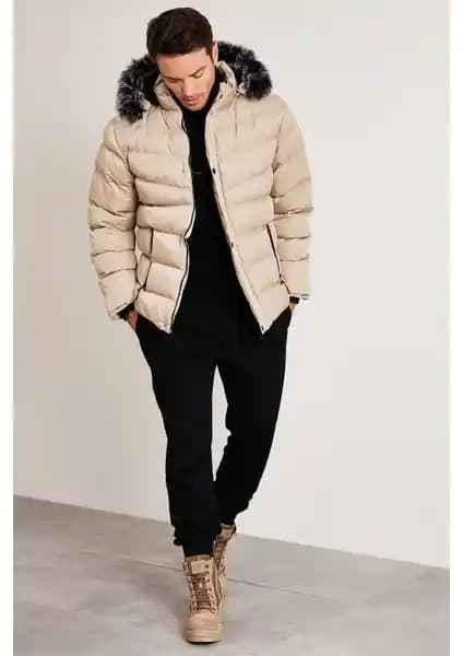 Buratti Slim Fit Suni Kürklü Mont ve Loft Erkek Mont Karşılaştırması