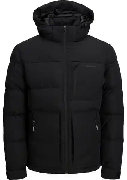 Jack & Jones Jcootto Puffer Sn Siyah ve Mavi Protech Siyah Erkek Mont Karşılaştırması