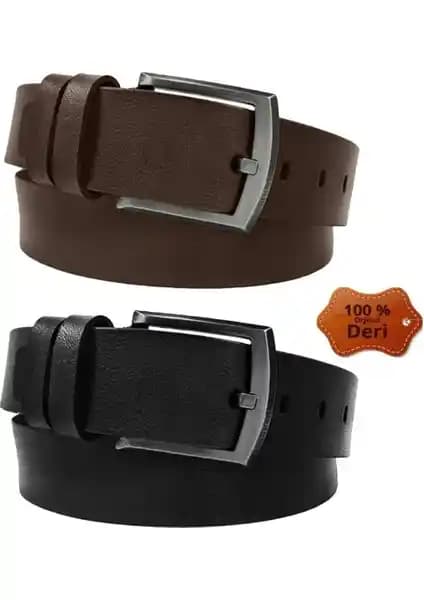 Bosskan ve GoDeri Marka Erkek Siyah Deri Kemerleri Karşılaştırması