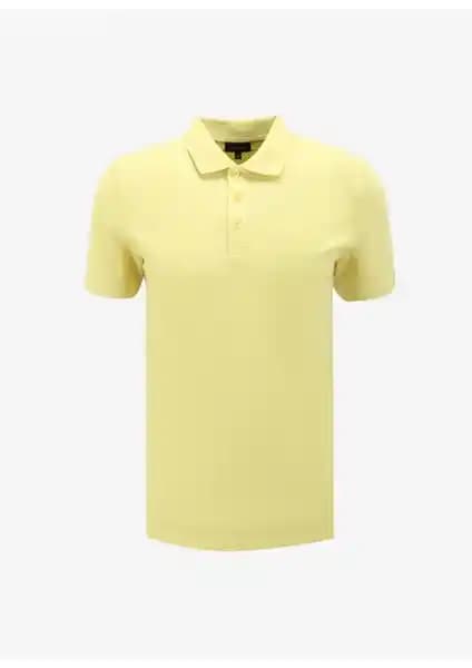 Fabrika Düz Açık Sarı ve Lufian Laon Smart Erkek Polo Tişörtleri Karşılaştırması