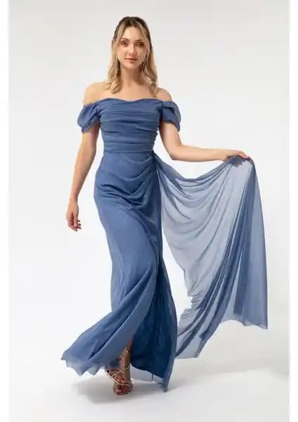 Lafaba Kadın Abiye Elbiseleri Karşılaştırması: Indigo ve Mürdüm Renk Seçenekleri ve Özellikleri