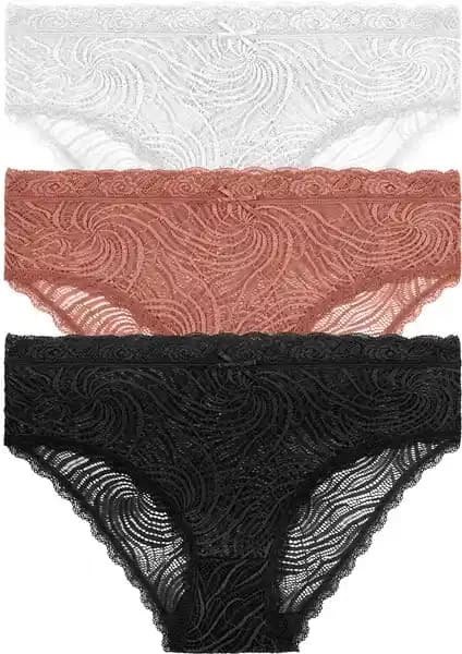 Suwen 3 Lü Dantelli Yüksek Bel Slip ve Renkli Pamuklu Külot Karşılaştırması