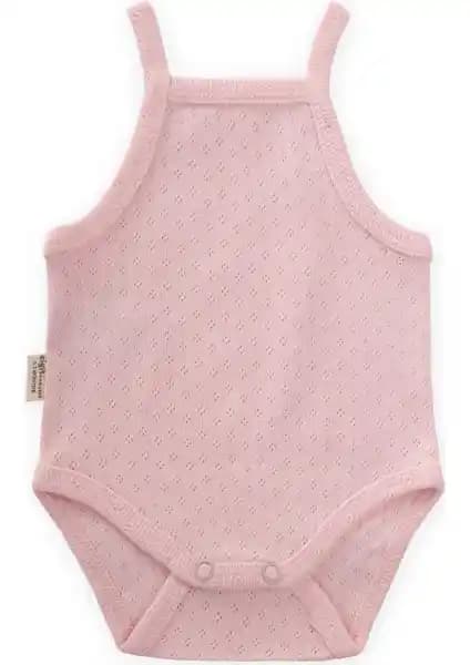 Cigit Klimalı Askılı Zıbın 0-3 Yaş Pembe - Nefes Alabilir ve Şık Bebek Giyim Seçeneği